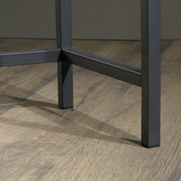 Canvas consoletafel 100 x 30 cm - Grenen/zwart