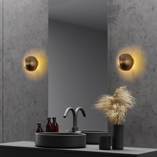 Schimmel wandlamp 13361 - Goud