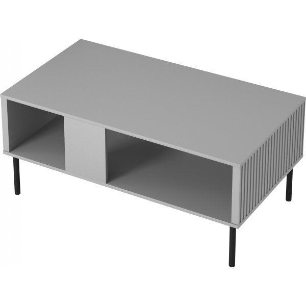 Asensio soffbord 110 x 60 cm - Ljusgr/svart