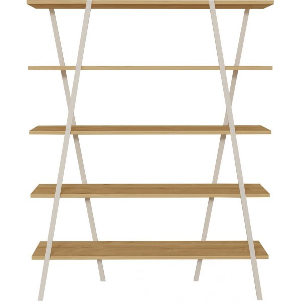 Bibliothque Good - Chne saphir/blanc