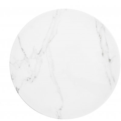 Wisconsin soffbord 60 cm - Vit marmor/guld