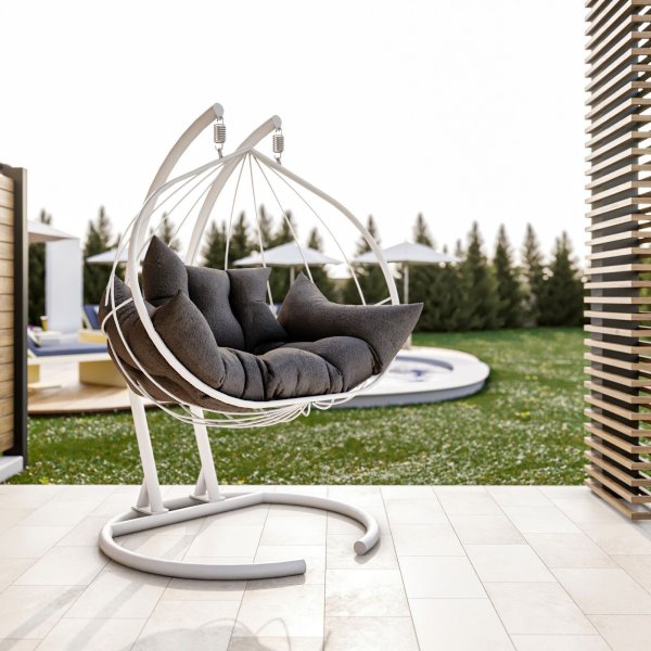 Hanedan hängstol - Antracit/vit Hanedan hängstol - Antracit/vit