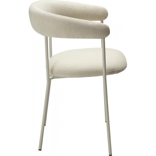 Plenti karmstol - Vit boucl/cashmere