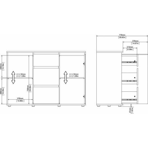 Buffet Nova - Chêne Buffet Nova - Chêne
