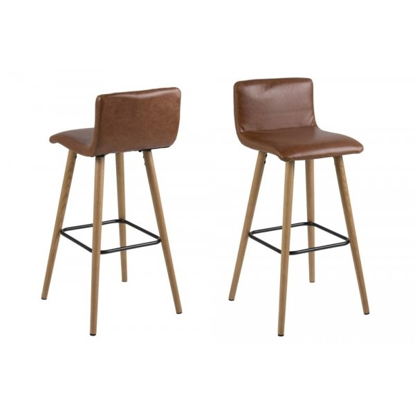 Springfield barstol - Brun