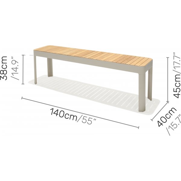 Portals eetgroep 8 - Wit/teak Portals eetgroep 8 - Wit/teak