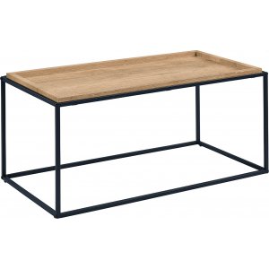 Table basse Merida 100 cm - Chne/noir