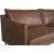 Harpan 3-sits soffa i brunt Ecolder + Flckborttagare fr mbler
