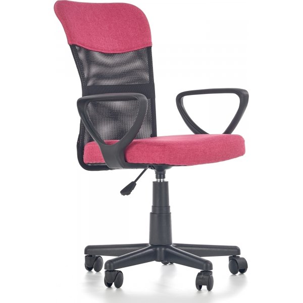 Chaise de bureau Matthias - Rose/noir Chaise de bureau Matthias - Rose/noir