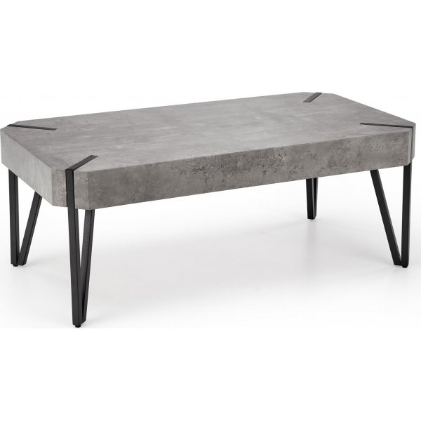 Marlene salontafel 110 x 60 cm - Zwart/betonpatroon Marlene salontafel 110 x 60 cm - Zwart/betonpatroon