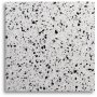 Terrazzo soffbord 75x75cm - Cosmos Terrazzo & underrede cross krom