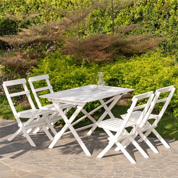 Bj�rk� utestol - Vit