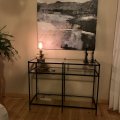 Kundbild Tiffany Inca Avlastningsbord 107 x 38 cm - Svart: Avlastningsbord