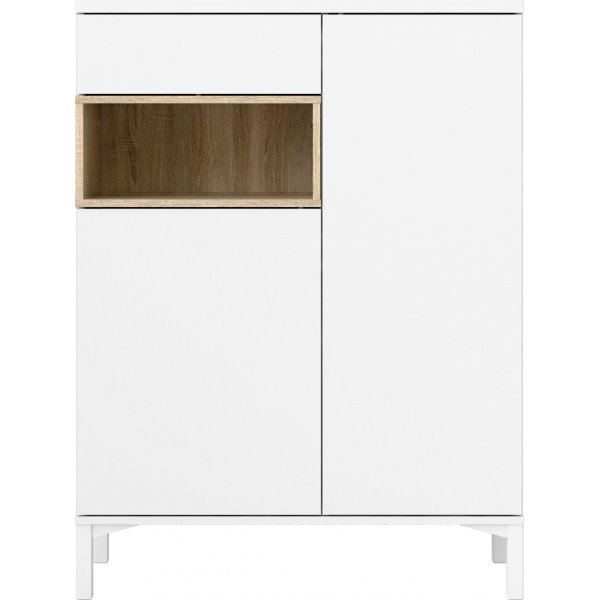 Armoire Roomers - Blanc/chêne Armoire Roomers - Blanc/chêne