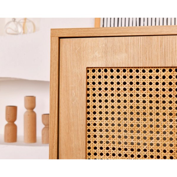 Haze skåp med hyllor - Ek Haze skåp med hyllor - Ek