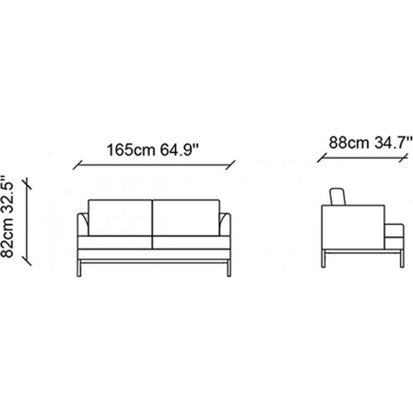 Pearl 2-sits soffa - Cream Pearl 2-sits soffa - Cream