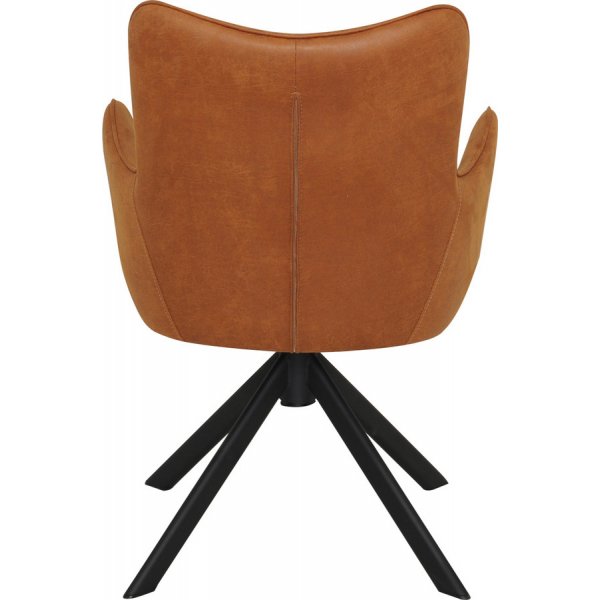 Chaise de salle à manger Teodor - PU marron Chaise de salle à manger Teodor - PU marron