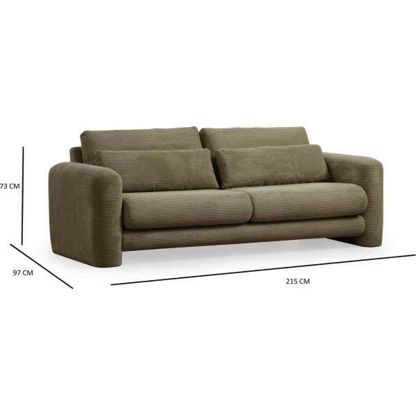 Suzy 3-zitsbank - Groen Suzy 3-zitsbank - Groen