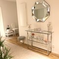 Klant imago Kruisconsole tafel 110 x 35 cm - Chroom