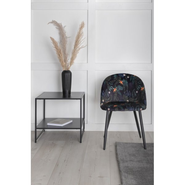 Alice matstol - Svart blomma Alice matstol - Svart blomma