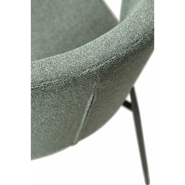Chaise de salle à manger Glam - Boucle verte Chaise de salle à manger Glam - Boucle verte