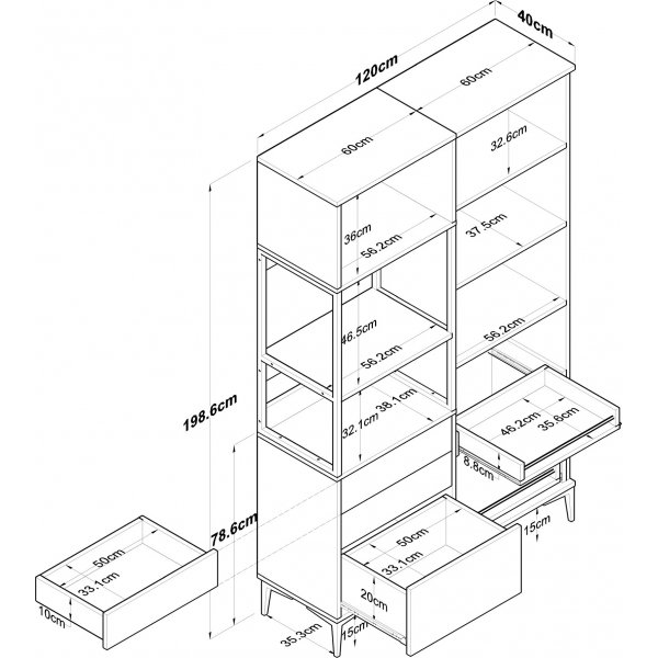 Jeriko köksskåp 142 - Vit Jeriko köksskåp 142 - Vit
