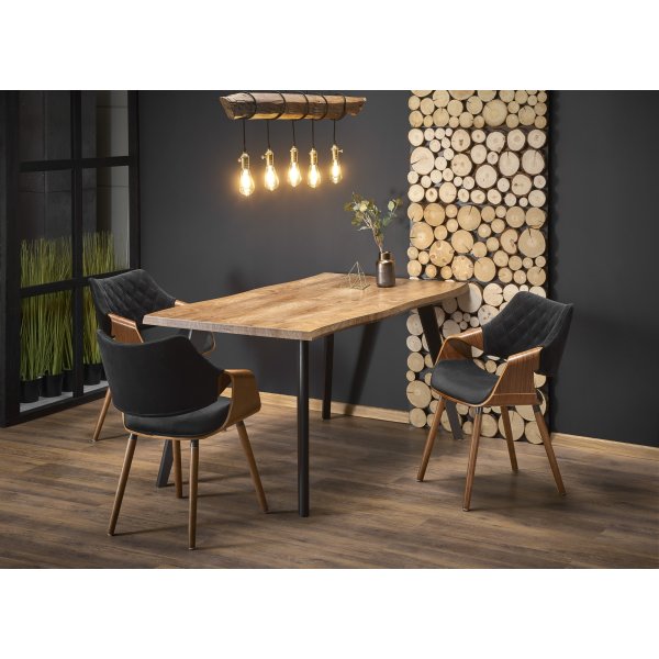 Horst matbord 150-210 x 90 cm - Ek/svart Horst matbord 150-210 x 90 cm - Ek/svart