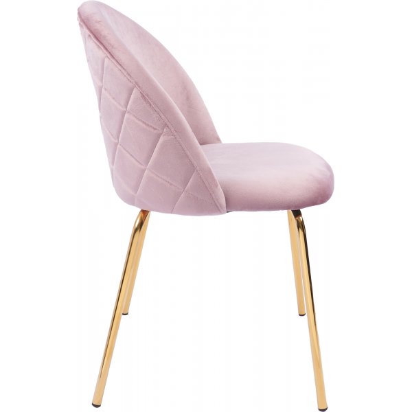 Stol rosa med guldiga ben - Plaza Stol rosa med guldiga ben - Plaza