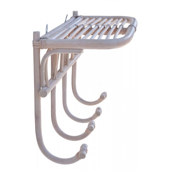 tagre  chapeaux Fammy en rotin - Blanchi