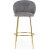 Tabouret de bar Plican 116 - Gris/dor