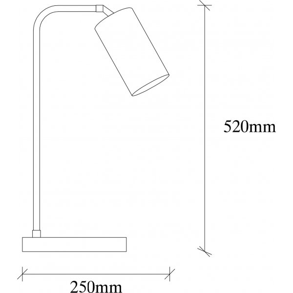 Lampe de table Emeraude - Noir/vintage