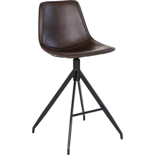 Tabouret de bar Monaco - PU marron