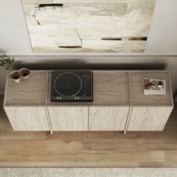 Sideboard Dromma 180 cm - Travertin