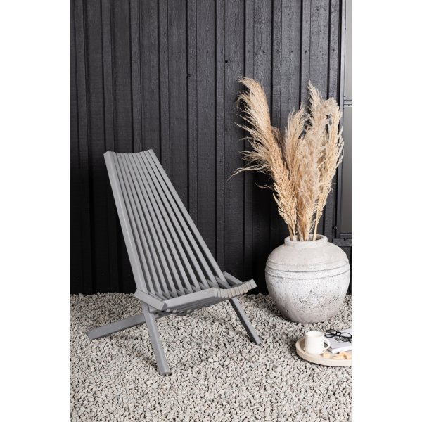 Asta loungestol - Mörkgrå/Offwhite Asta loungestol - Mörkgrå/Offwhite