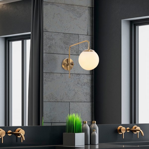 Viran wandlamp 10945 - Vintage/wit