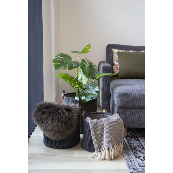 Plaid Cort - Gris foncé/blanc Plaid Cort - Gris foncé/blanc