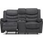 Tampa elektrisk 2-sits reclinersoffa+konsol - Gr tyg