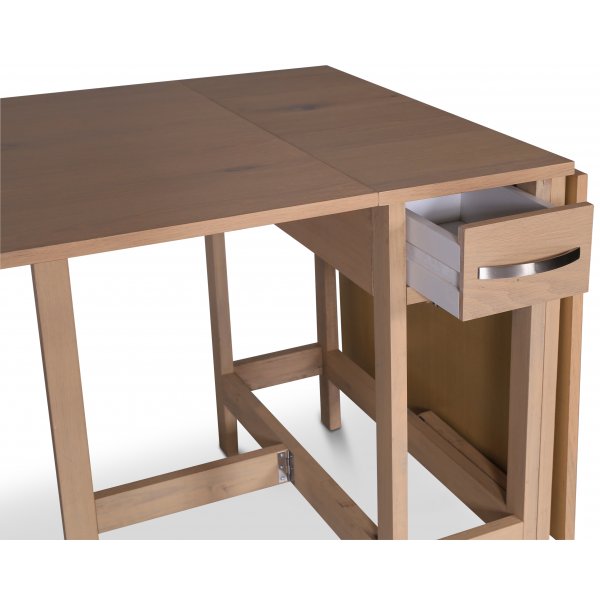 Fårö klaffbord 30/90/150 x 80 cm - Whitewash Fårö klaffbord 30/90/150 x 80 cm - Whitewash