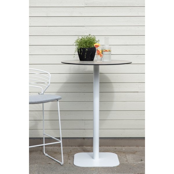 Table de bar Milano - Gris/Blanc Table de bar Milano - Gris/Blanc
