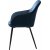 Florida Fauteuil in blauw fluweel