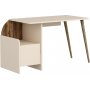 Bureau Suave 125,2 x 60 cm - Noyer clair/beige