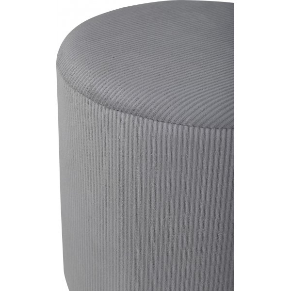Pouf Rémi - Velours côtelé gris Pouf Rémi - Velours côtelé gris