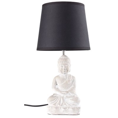 Bordslampa Buddha - Cement/svart
