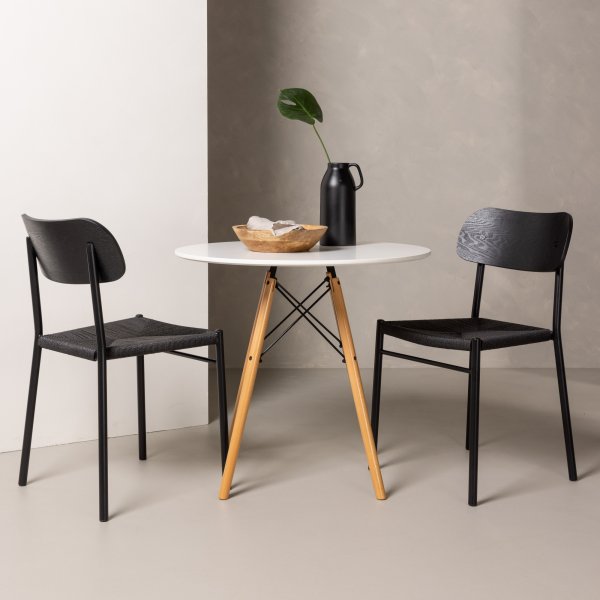 Danburi matbord 60 cm - Vit