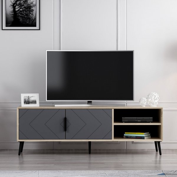 Meuble TV Berry - Anthracite Meuble TV Berry - Anthracite