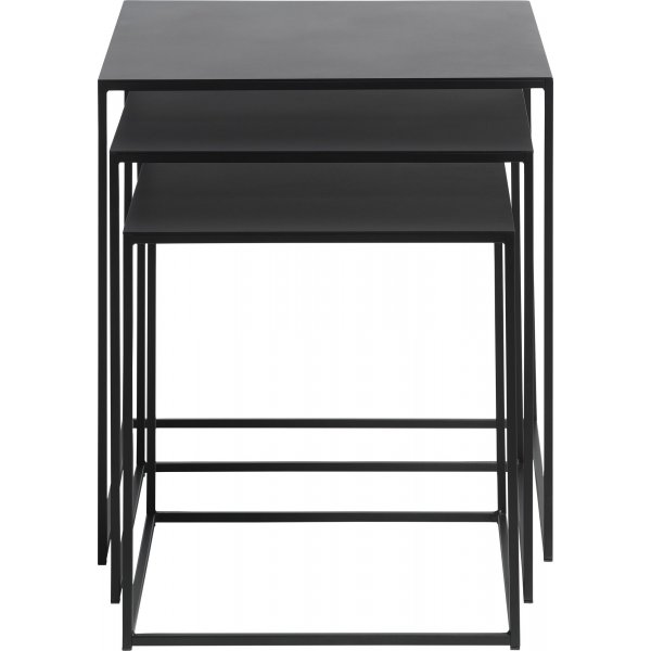 Table Aman en métal noir 50x50 | 45x45cm | 40x40cm Table Aman en métal noir 50x50 | 45x45cm | 40x40cm