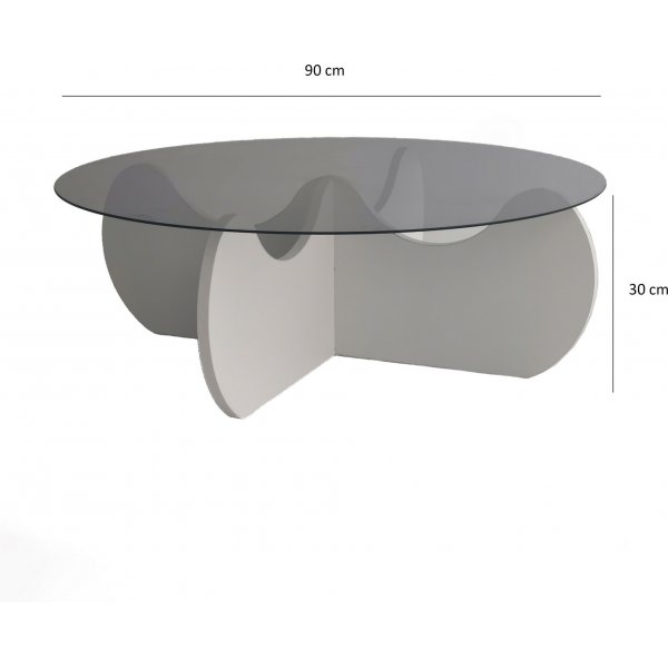 Table basse Himalaya Ø90 cm - Blanc Table basse Himalaya Ø90 cm - Blanc