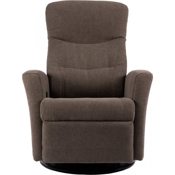 Hjellegjerde King reclinerfåtölj - Brunt tyg Hjellegjerde King reclinerfåtölj - Brunt tyg