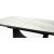 Table  manger Osman 160-220 x 90 cm - Marbre blanc/noir