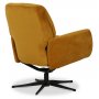 Midsj ftlj (Recliner) - Gul sammet + Textilskydd fr mbler